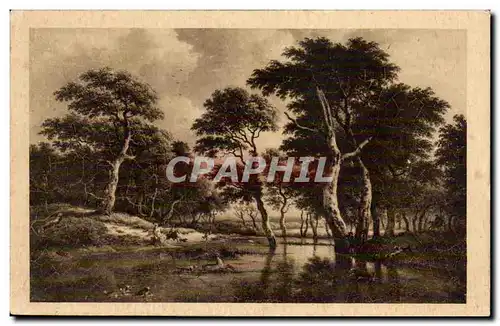 Cartes postales Ruysadel Jacob Issac Van Ecole Hollandaise Paysage