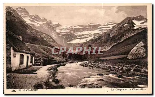 Cartes postales Gavarnie Le Cirque et la Chaumiere