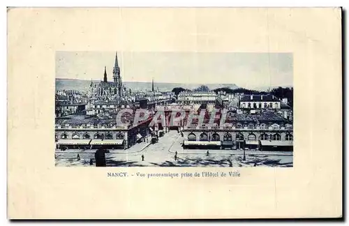 Cartes postales Nancy Vue panoramique prise de I&#39Hotel de Ville