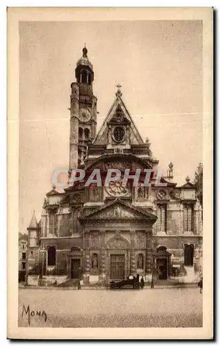 Ansichtskarte AK Paris L&#39Eglise St Etienne du Mont Place du Pantheon Saint Etienne du Mont Church Near the Pan