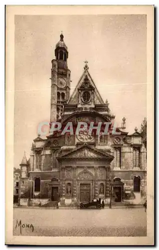 Ansichtskarte AK Paris L&#39Eglise St Etienn edu Mont Place du Pantheon Saint Etienne du Mont Church Near the Pan