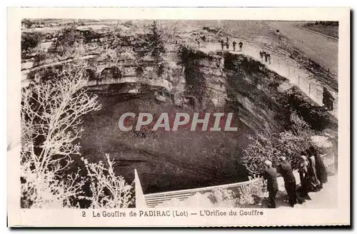 Cartes postales Le Gouffre de Padirac L'Orifice du Gouffre