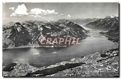 Cartes postales Blick vom Niesen Thuner Brienzersee