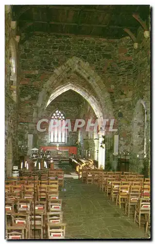 Ansichtskarte AK Interior of St MAry&#39s Cathedrale isle of Iona