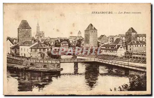 Cartes postales Strasbourg les ponts couverts