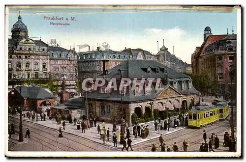 Cartes postales Frankfurt am Main Hauptwache Tramway
