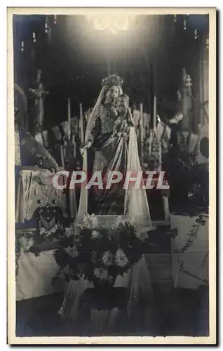 CARTE PHOTO Vierge