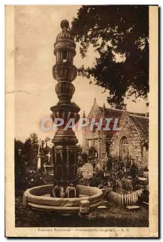 Cartes postales Fontaine Renaissance monumentale en granit