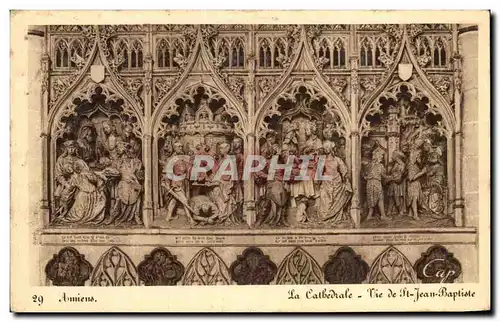 Cartes postales Amiens La Cathedrale Vie De St Jean Baptiste