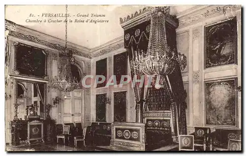 Cartes postales Versailles Galerie Trianon Chambre A Coucher De La Reine D Angleterre