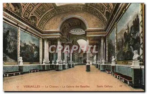 Ansichtskarte AK Versailles Le Chateau La Galerie Des Batailles