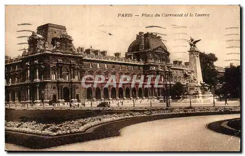 Ansichtskarte AK Paris Place Du Carrousel Et Le Louvre