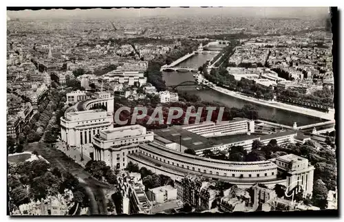 Ansichtskarte AK en Avion Sur Paris Pilote operateur Henrard palais de Chaillot Pont de l&#39Alma pont de la Conc