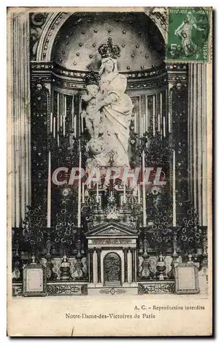 Cartes postales Paris Notre Dame des Victoires de Paris