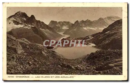 Cartes postales Chamonix Lac Blanc Et Les Aiguilles