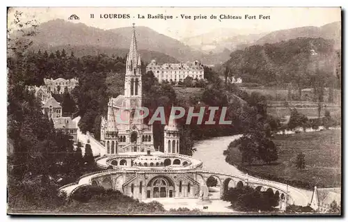 Cartes postales Lourdes La basilique