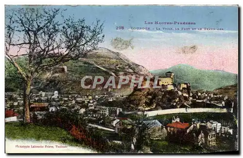 Cartes postales Lourdes Pyrenees La Ville Le Fort et Le grand jeu