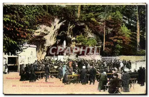 Cartes postales Lourdes La grotte miraculeuse