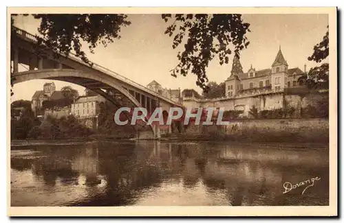 Cartes postales La Roche Posay Le nouveau Pont sur la Creuse et la vue generale