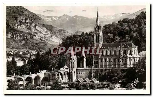 Cartes postales Lourdes Les Kampes et la Basilique au ford I&#39Ardidien