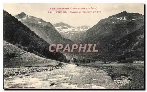 Cartes postales Les Pyrenees Centrales Luchon Vallee et Torrent