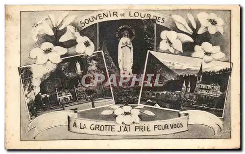 Ansichtskarte AK Souvenir De Lourdes A La Grotte Jai Prie Pour Vous