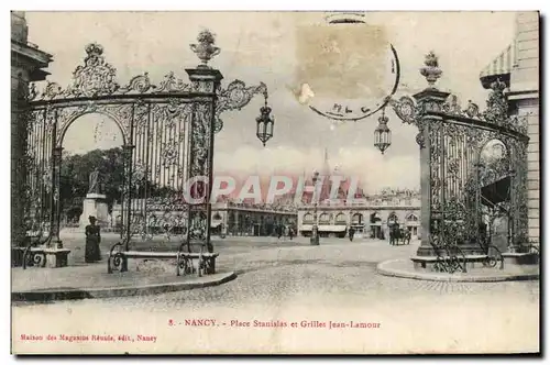 Cartes postales Nancy Place Stanislas et Grilles Jean Lamour