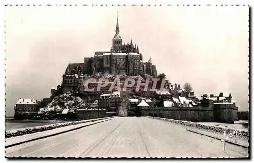 Cartes postales Mont Saint Michel Le Mont Sous la Neige