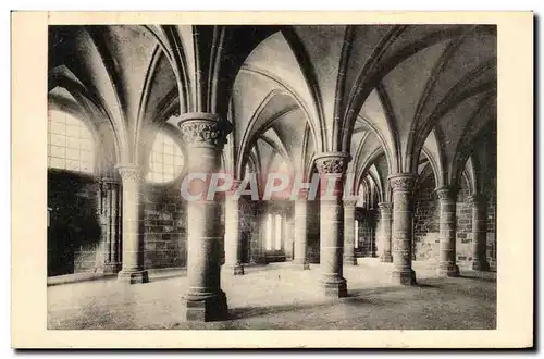 Ansichtskarte AK Abbaye Du Mont Saint Michel Salle Des Chevaliers