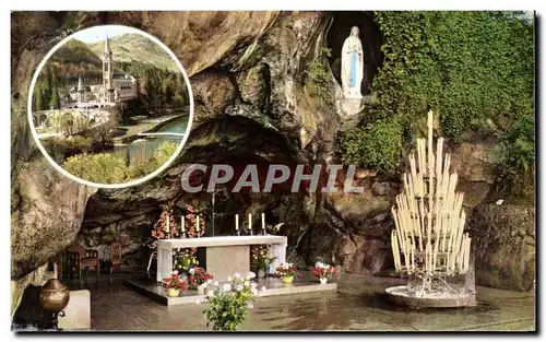 Cartes postales moderne Lourdes La Grotte Miraculeuse The Miraculous Grotte La Grotte Miraculeuse