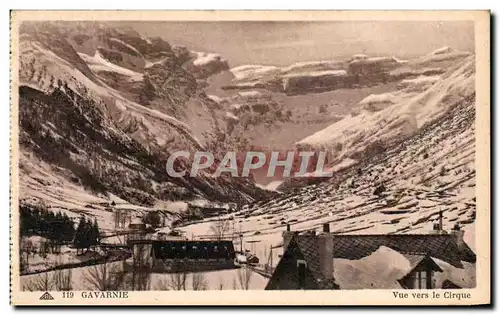 Cartes postales Gavarnie Vue Vers le Cirque