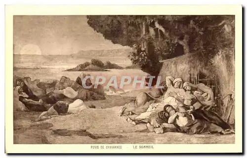 Cartes postales Puvis De Chavannes Le sommeil