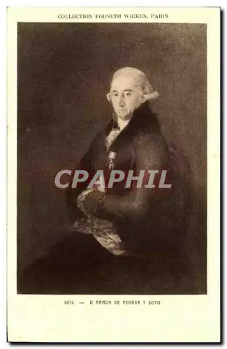 Cartes postales Collection Forsyth Wickes Paris Ramon De Posada Soto Goya