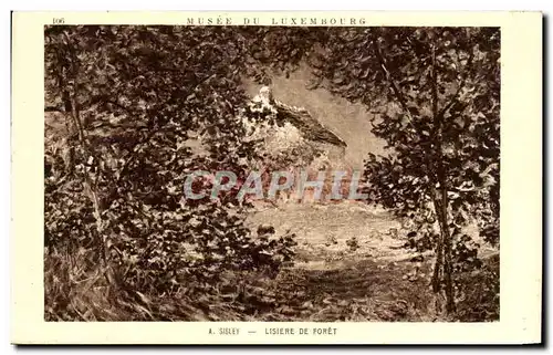 Cartes postales Musee Du Luxembourg Sisley Lisiere De Foret