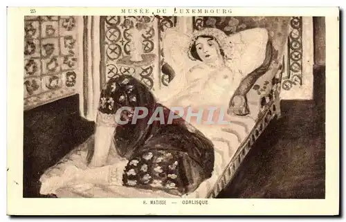 Cartes postales Musee Du Luxembourg Matisse Odalisque Femme