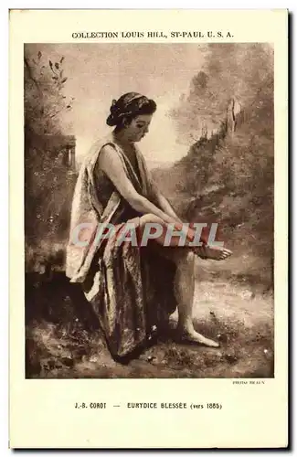 Cartes postales Collection Louis Hill St Paul Corot Eurydice Blessee