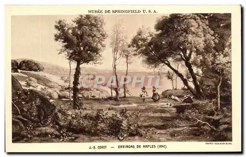 Cartes postales Musee De Springfield Corot Environs De Naples