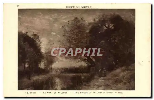 Cartes postales Musee Du Louvre Le Pont De Palluel The Bridge Of Palluel Corot