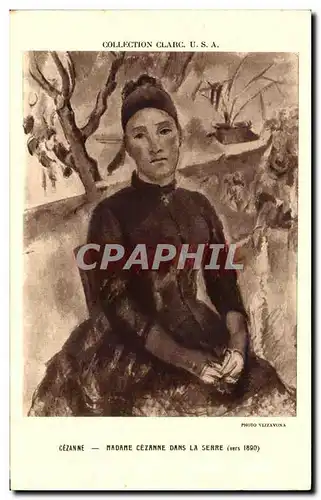 Ansichtskarte AK Collection Clarc Cezanne Madame Cezanne Dans La Serre