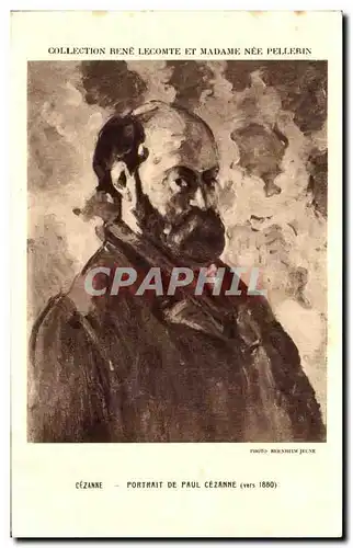Ansichtskarte AK Collection Rene Lecomte Et Madame Nee Pellerin Cezanne Portait De Paul Cezanne