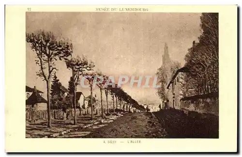 Cartes postales Musee Du Luxembourg Sisley L&#39Allee