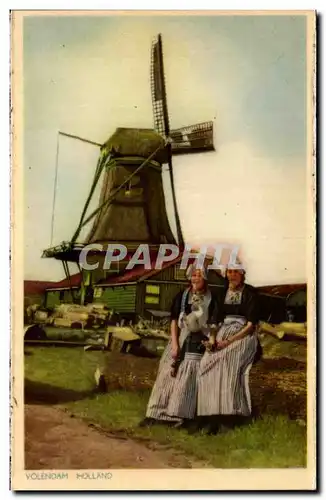 Ansichtskarte AK Volendam Holland Folklore Costume