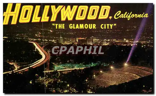 Cartes postales Spectacular Night View From Mulholland Drive of Scintillating Hollywood California