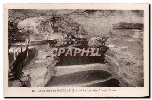 Ansichtskarte AK Le Gouffre de Padirac (Lot) Le Lac des Grands Gours