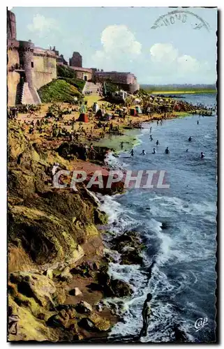 Ansichtskarte AK Sainto Malo Cite Corsaire La Plage de Bonsecours