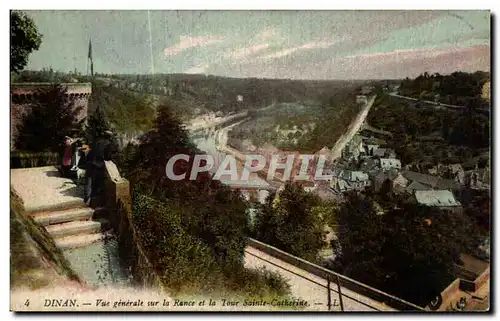 Cartes postales Dinan Vue generale sur la Rance et la Tour Sainte Catherine