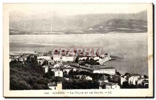 Ansichtskarte AK Ajaccio La Ville Et Le Golfe Corse Corsica