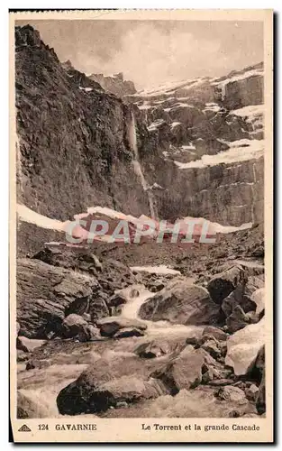 Ansichtskarte AK Gavarnie Le Torrent et la grande Cascade