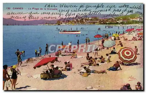 Cartes postales Cannes La Plage de la Croisette