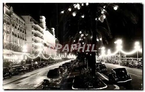 Cartes postales Nice La Promenade des Anglais la nuit